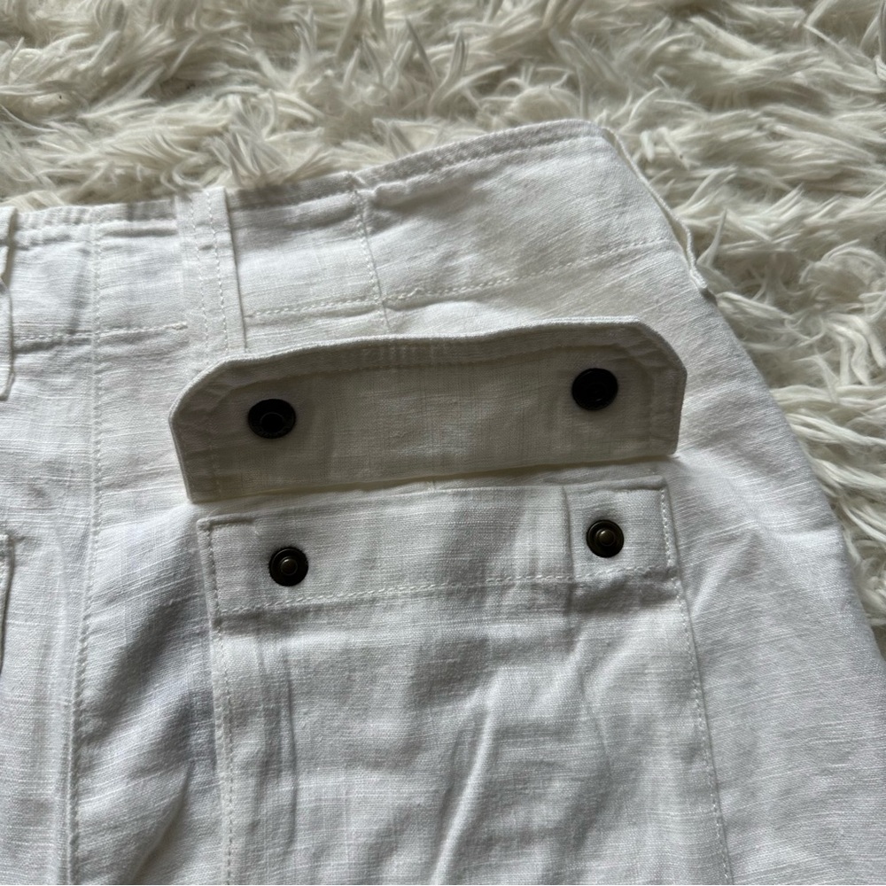 Jcrew Seaside Cargo Pant In Linen Tencel Lyocell Blend Size 00 and 2 Available - Picture 10 of 12